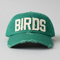 Embroidered Birds Cap