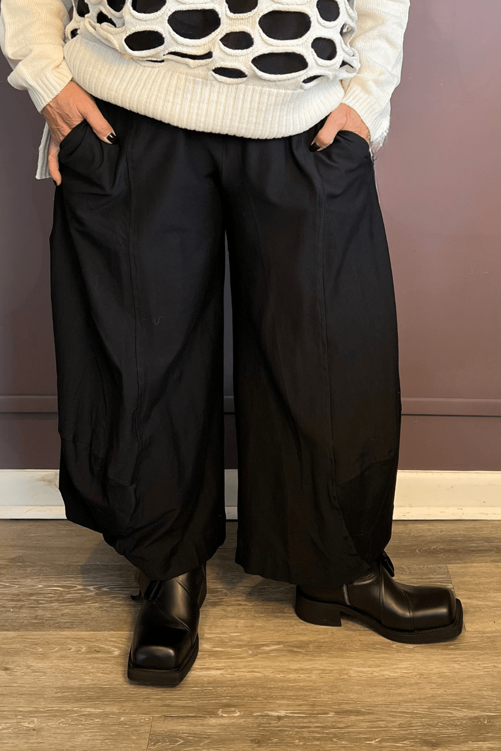 Black Balloon Trousers