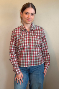 Blair Blouse - Holiday Plaid
