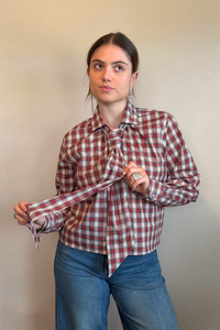 Blair Blouse - Holiday Plaid