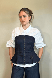 4037  Blue Shape Corset