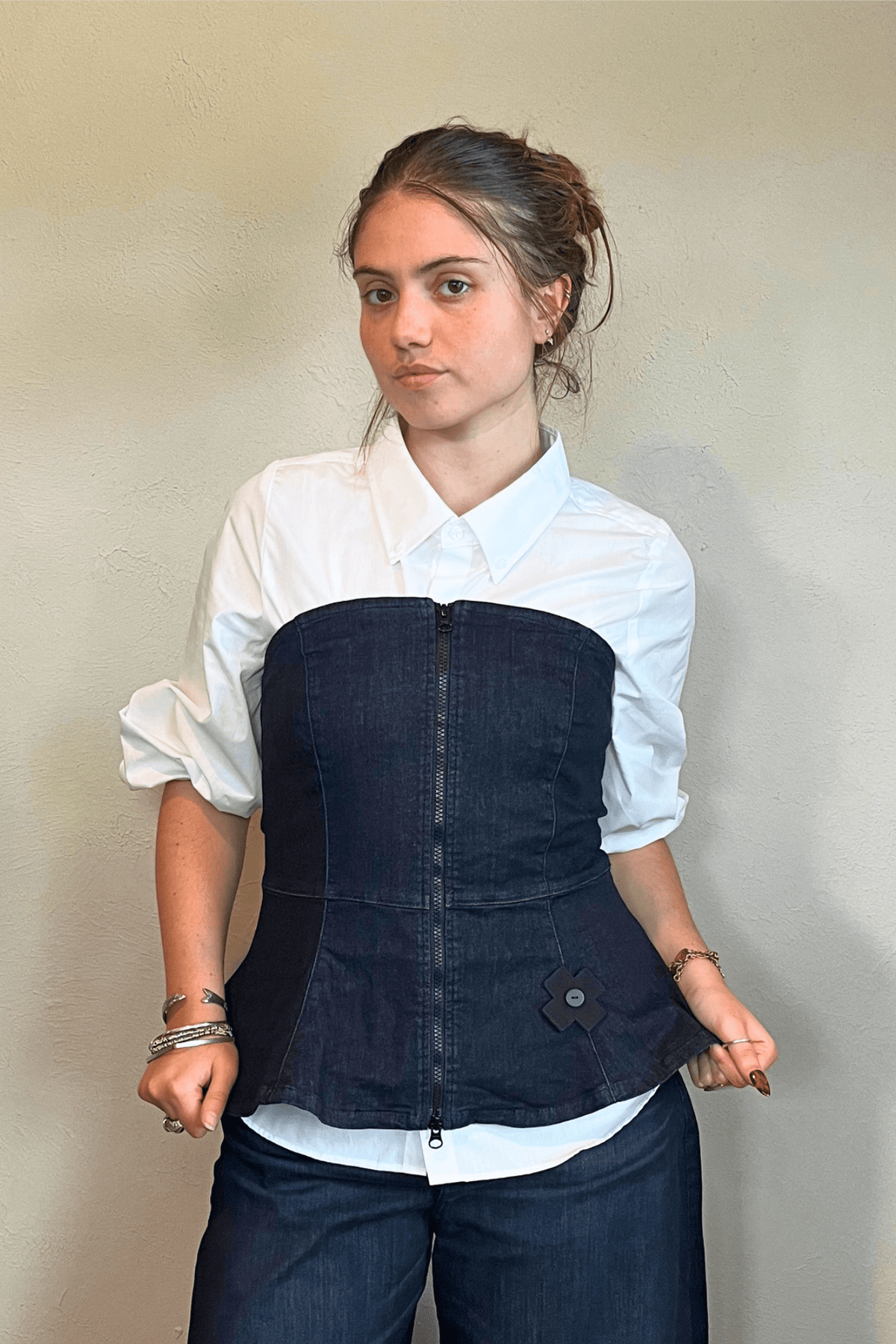 4037  Blue Shape Corset