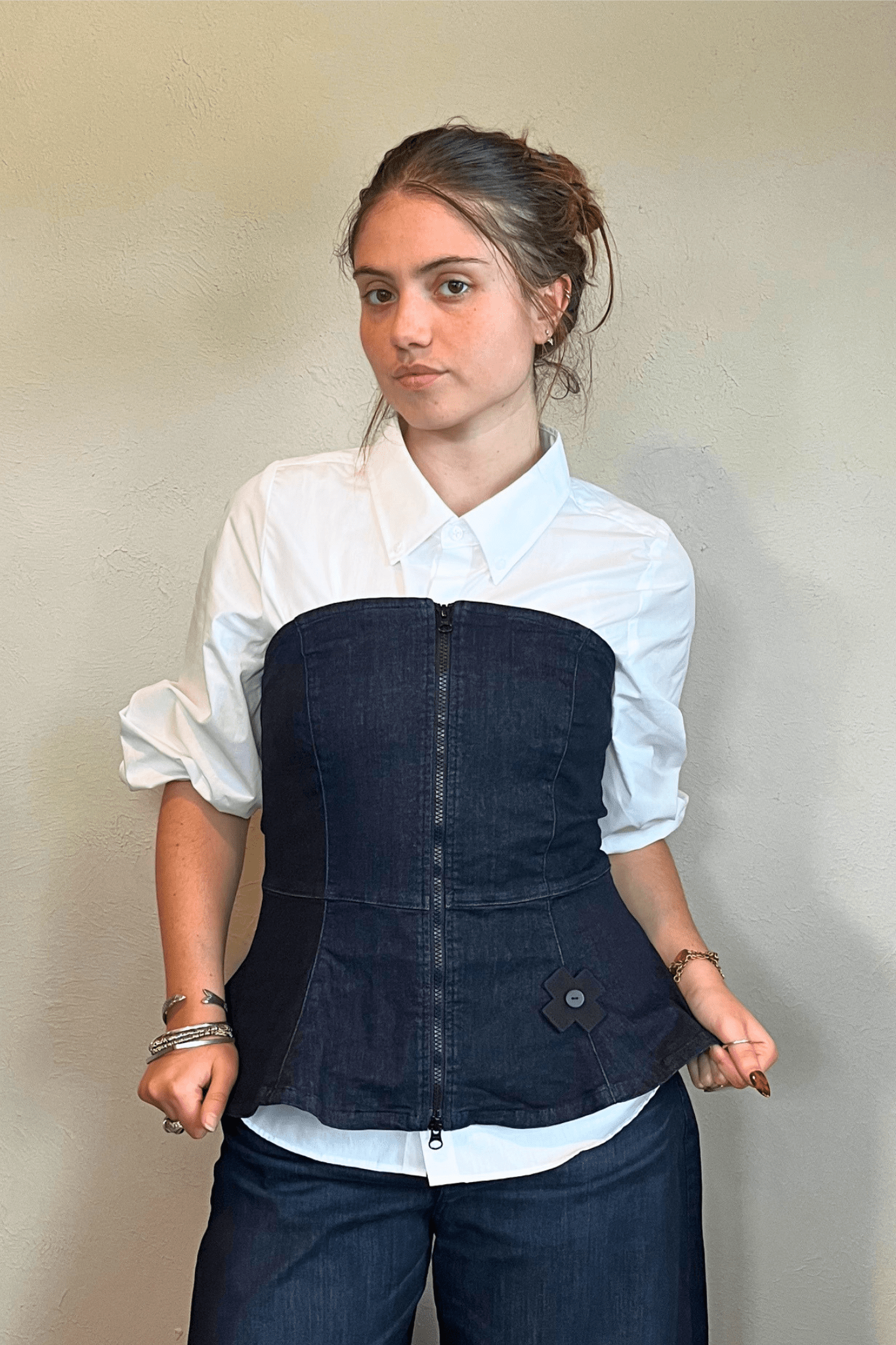 4037  Blue Shape Corset