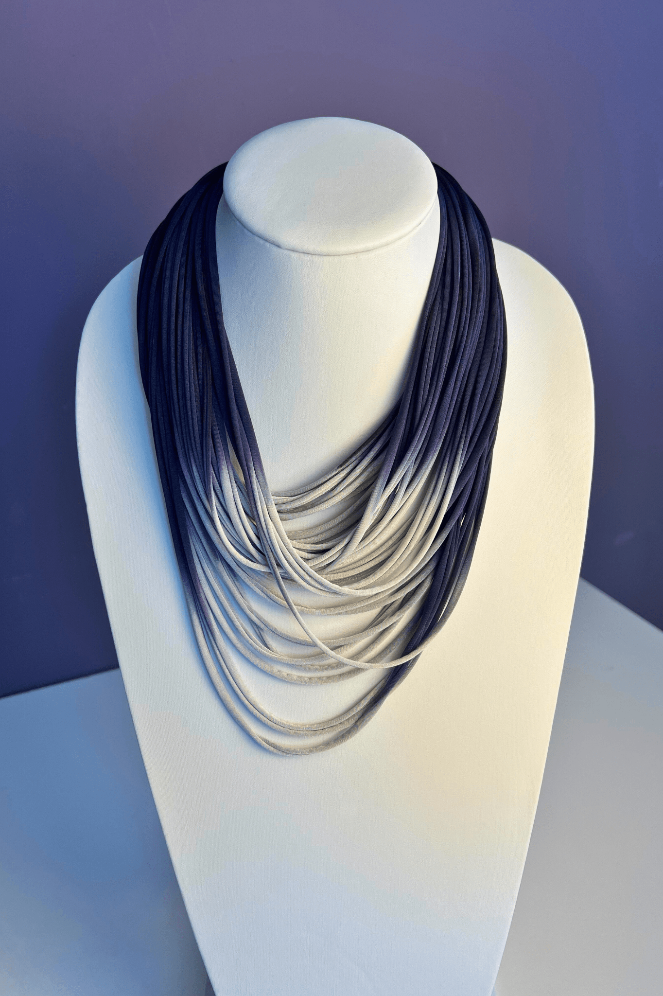 Short Multi-Strand Ombre Necklace