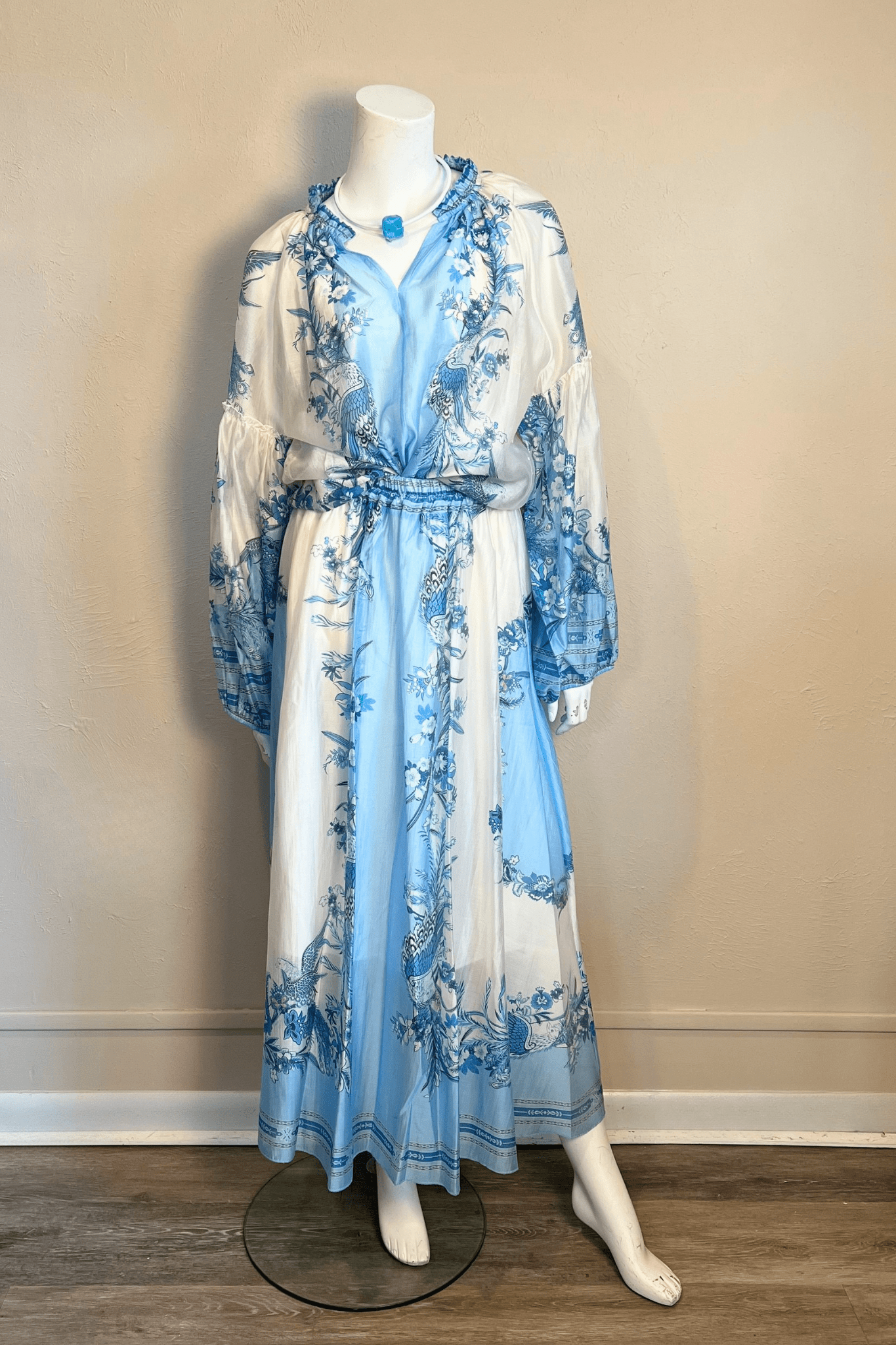 Blue Peacock Top