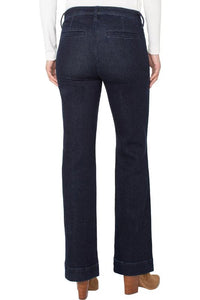 Pintuck Bootcut Trouser