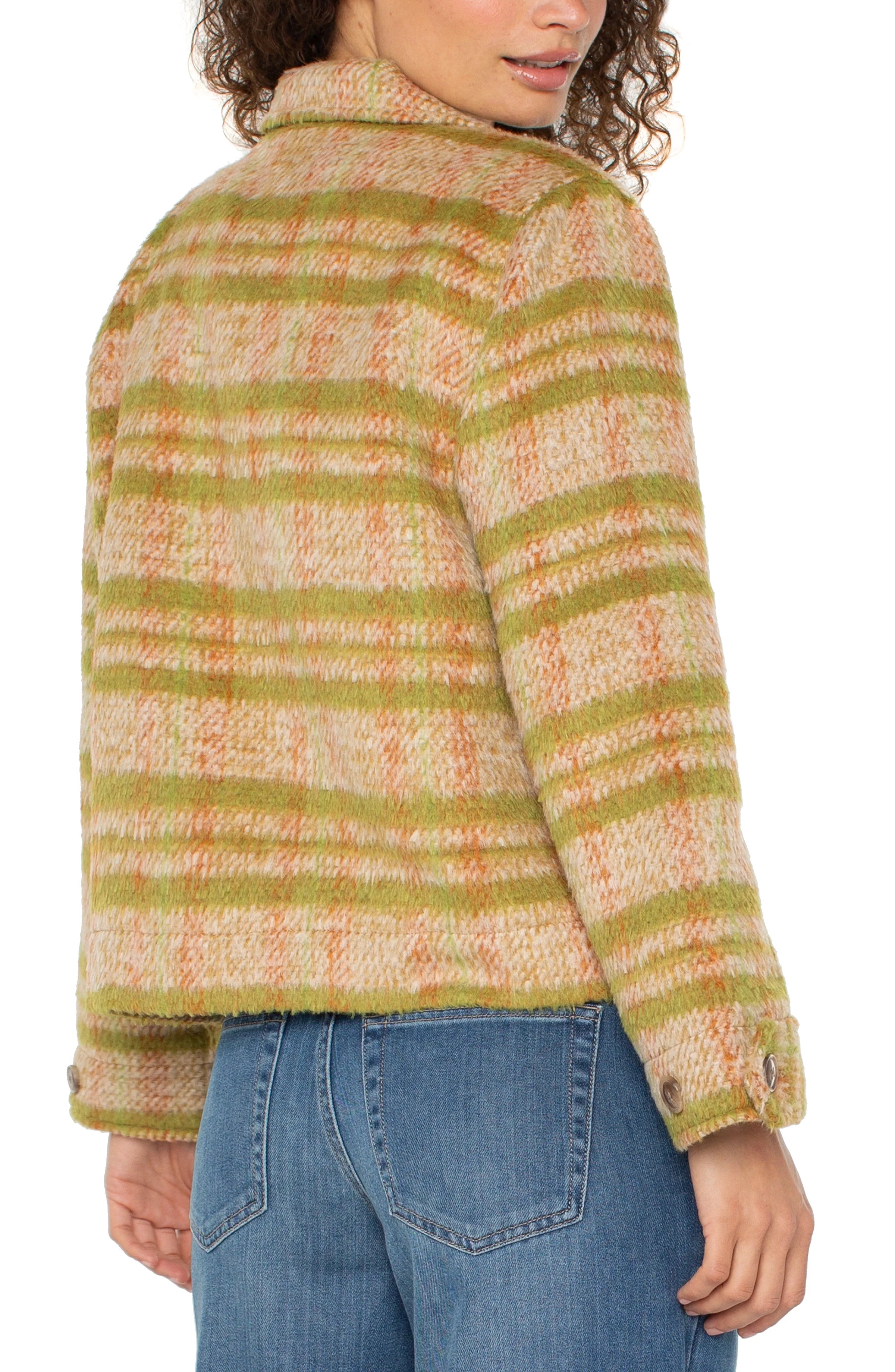 Button Front Boxy Shacket