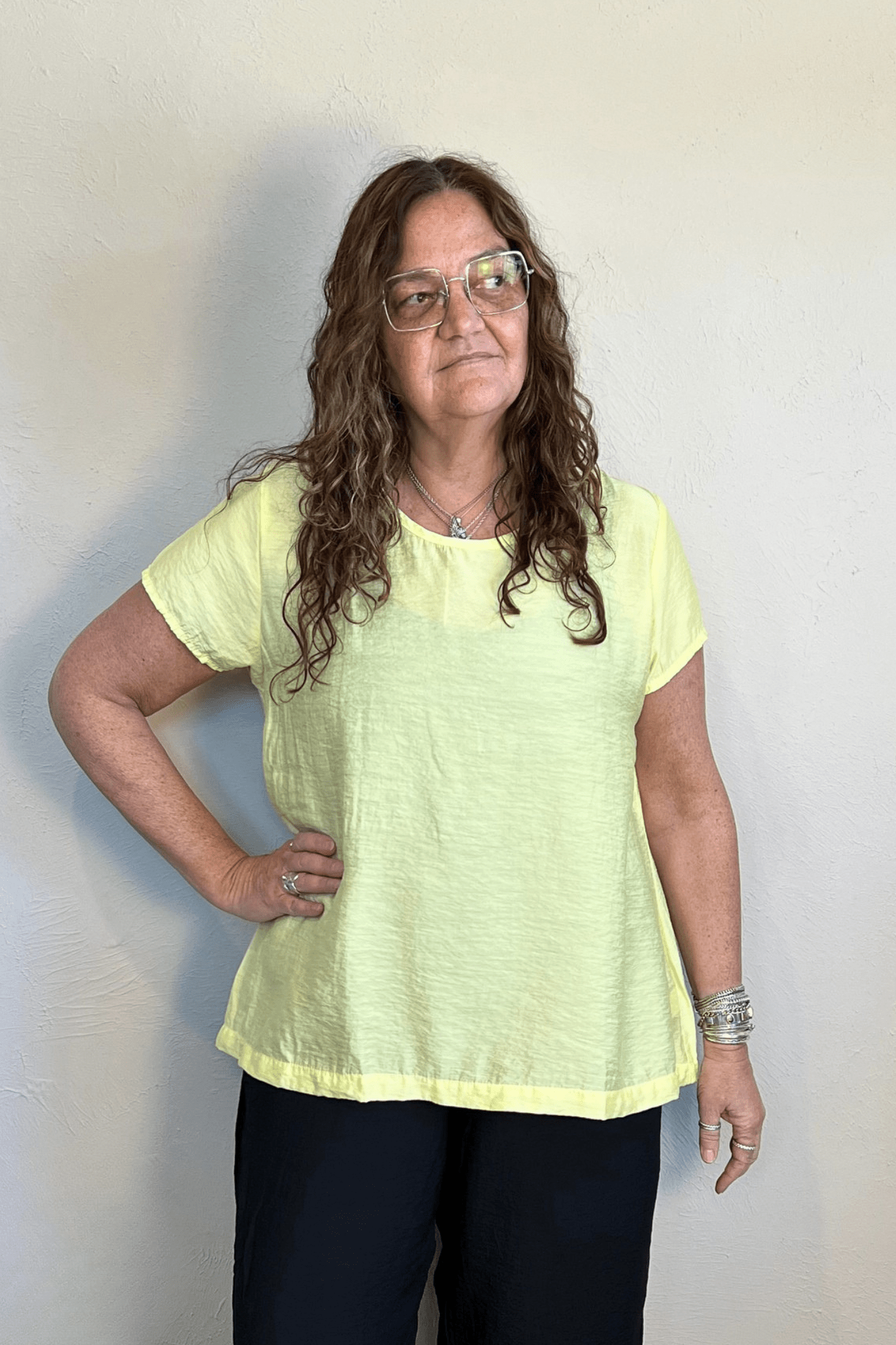 Cap Sleeve Swing Top