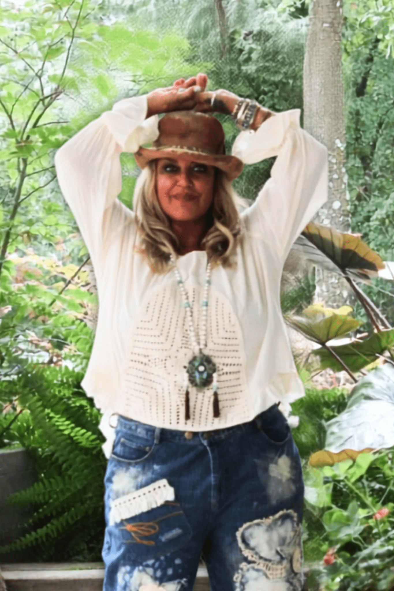 Parchment Celestial Drift Top