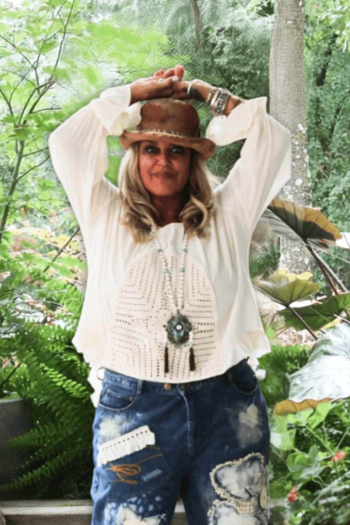 Parchment Celestial Drift Top