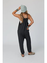 Comfort Zone Pocketed Jumpsuit