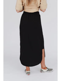 So Comfy Drawstring Maxi Skirt