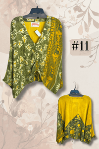 Crepe Sari Butterfly Top
