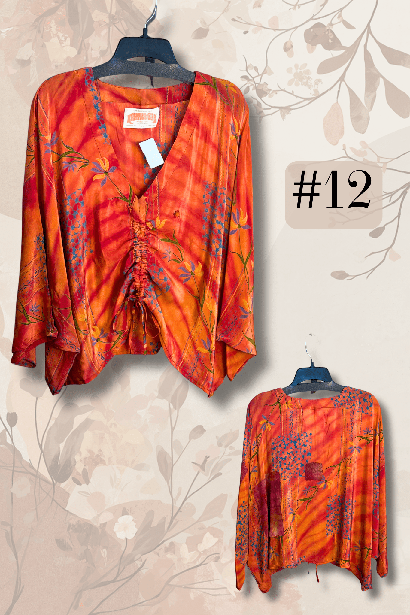 Crepe Sari Butterfly Top