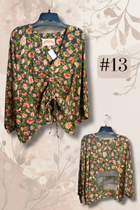 Crepe Sari Butterfly Top
