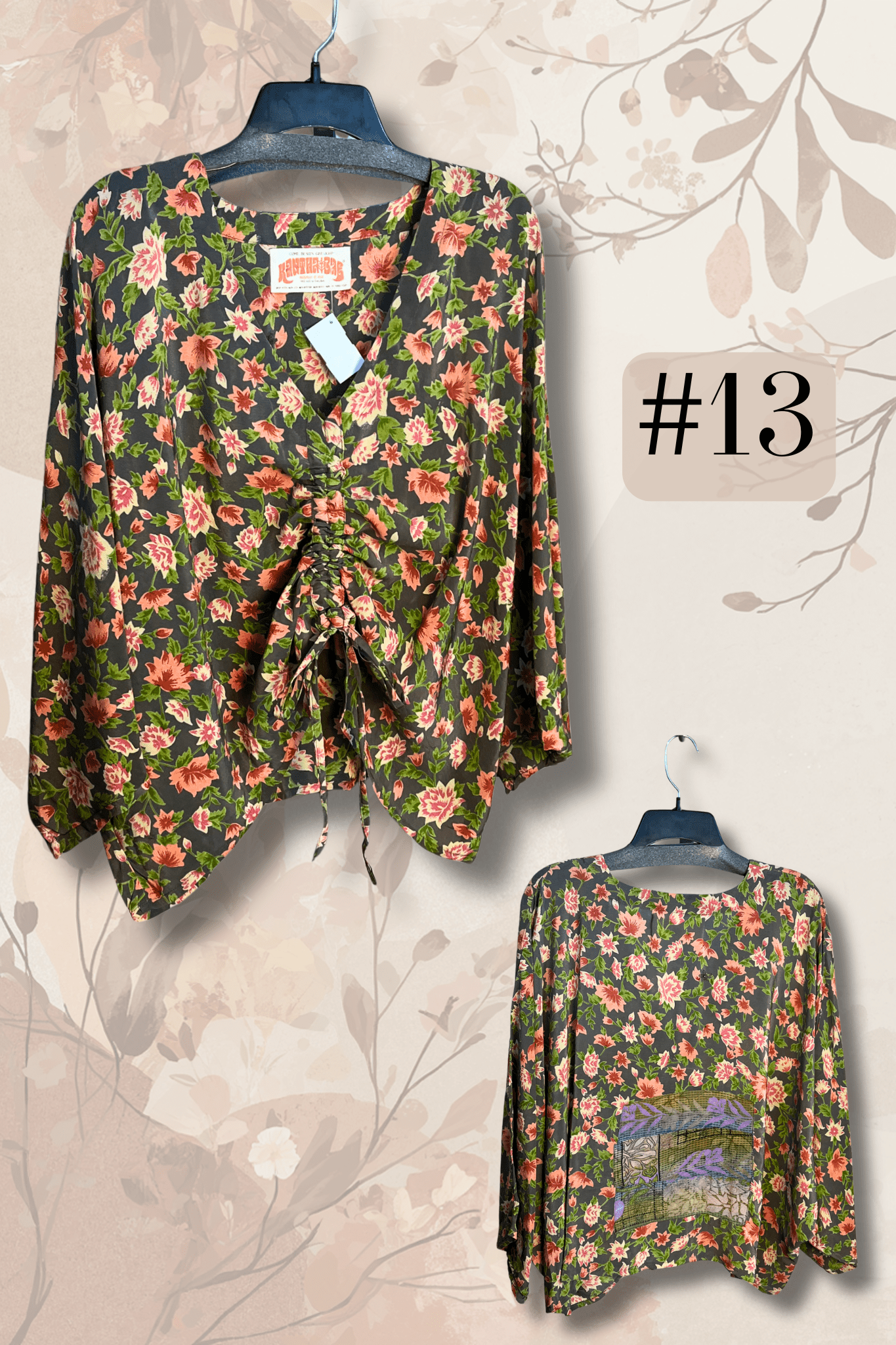 Crepe Sari Butterfly Top
