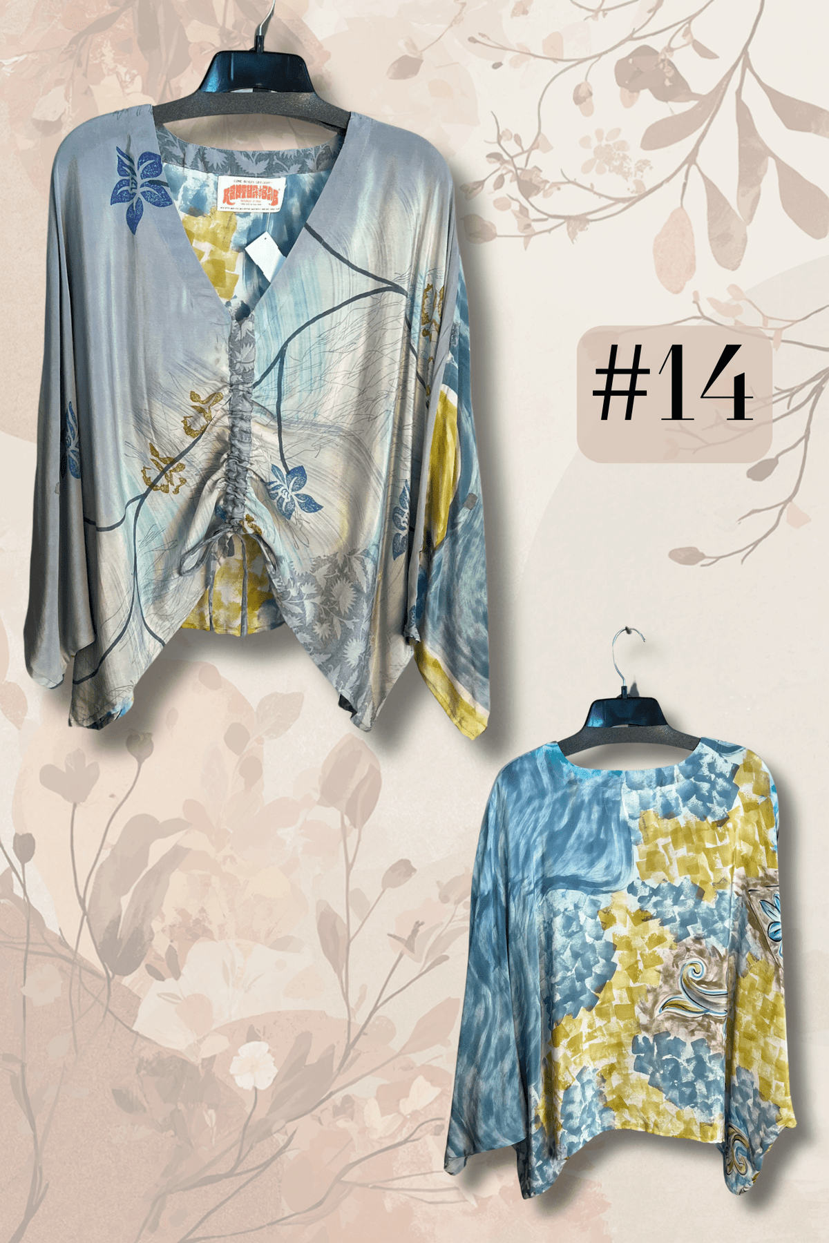 Crepe Sari Butterfly Top