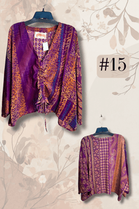 Crepe Sari Butterfly Top