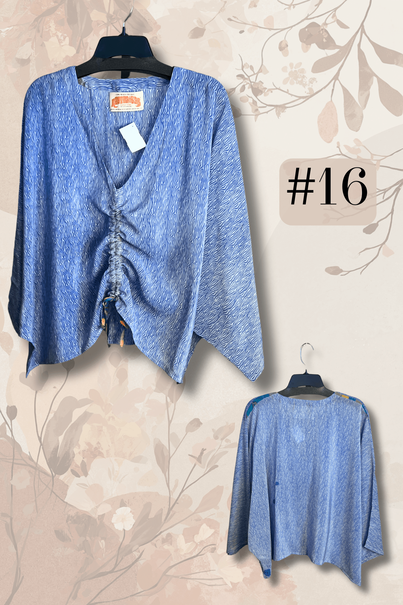 Crepe Sari Butterfly Top