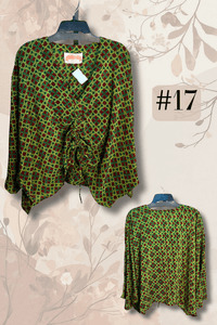 Crepe Sari Butterfly Top
