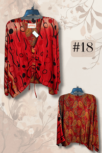 Crepe Sari Butterfly Top