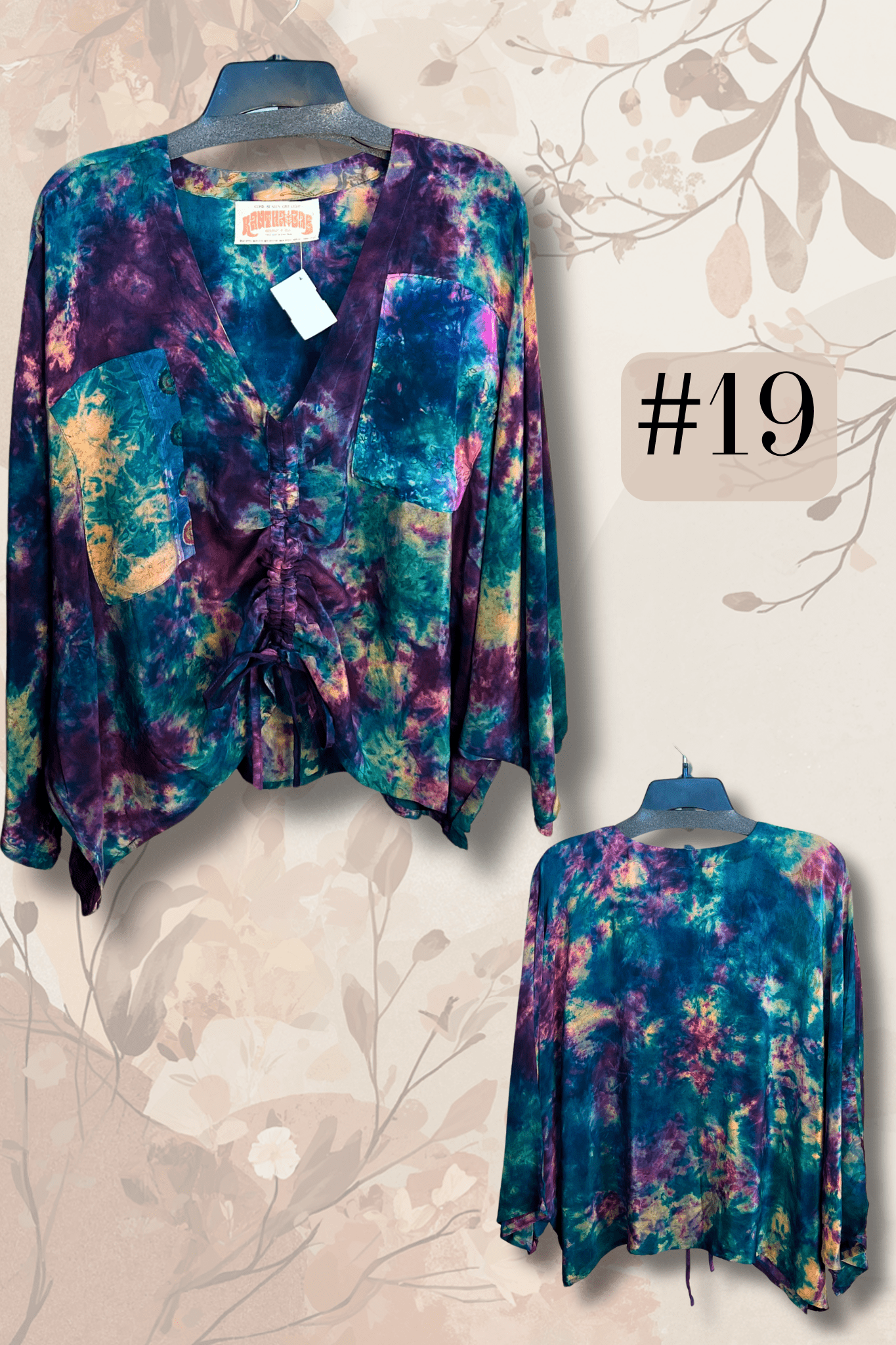 Crepe Sari Butterfly Top