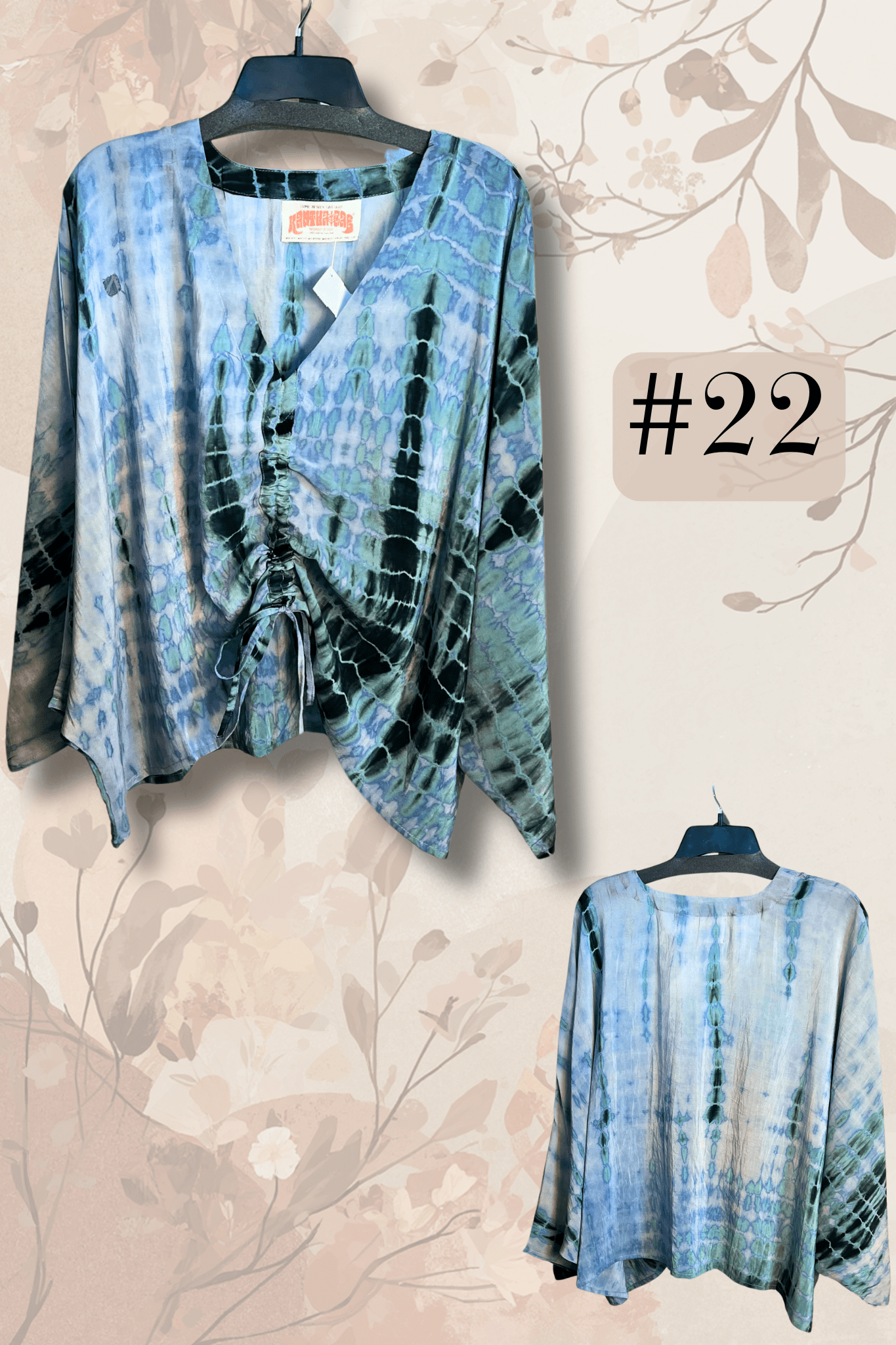 Crepe Sari Butterfly Top