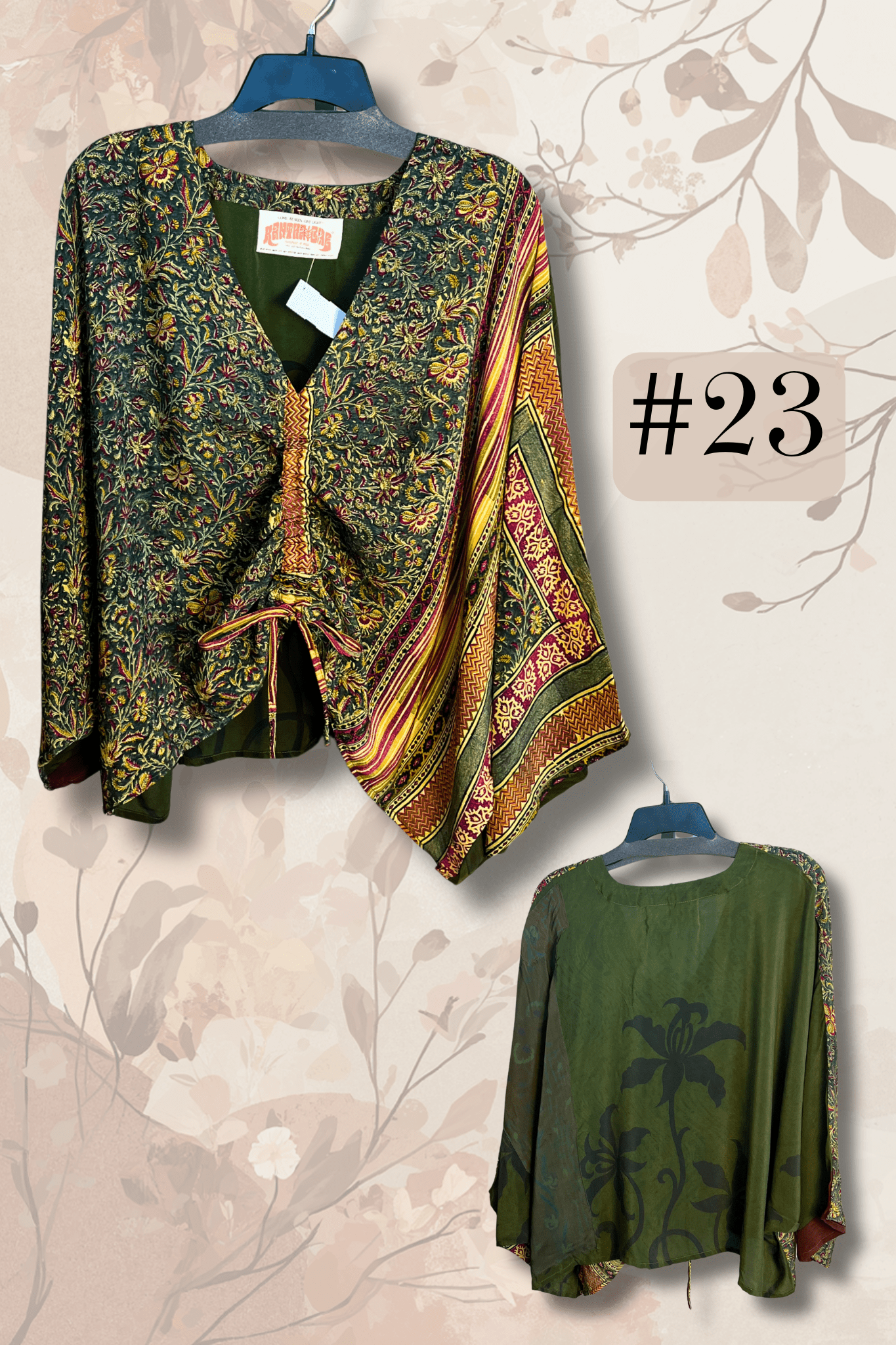 Crepe Sari Butterfly Top