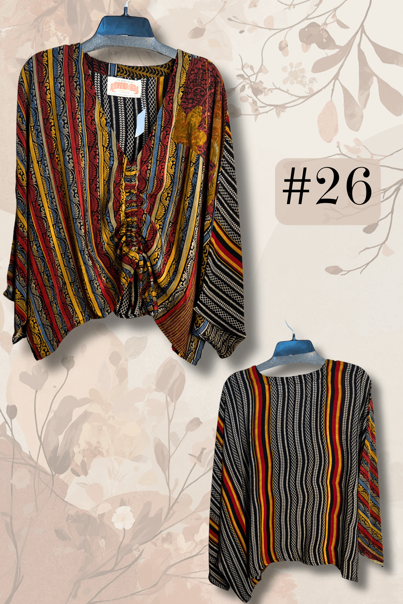 Crepe Sari Butterfly Top