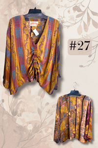 Crepe Sari Butterfly Top