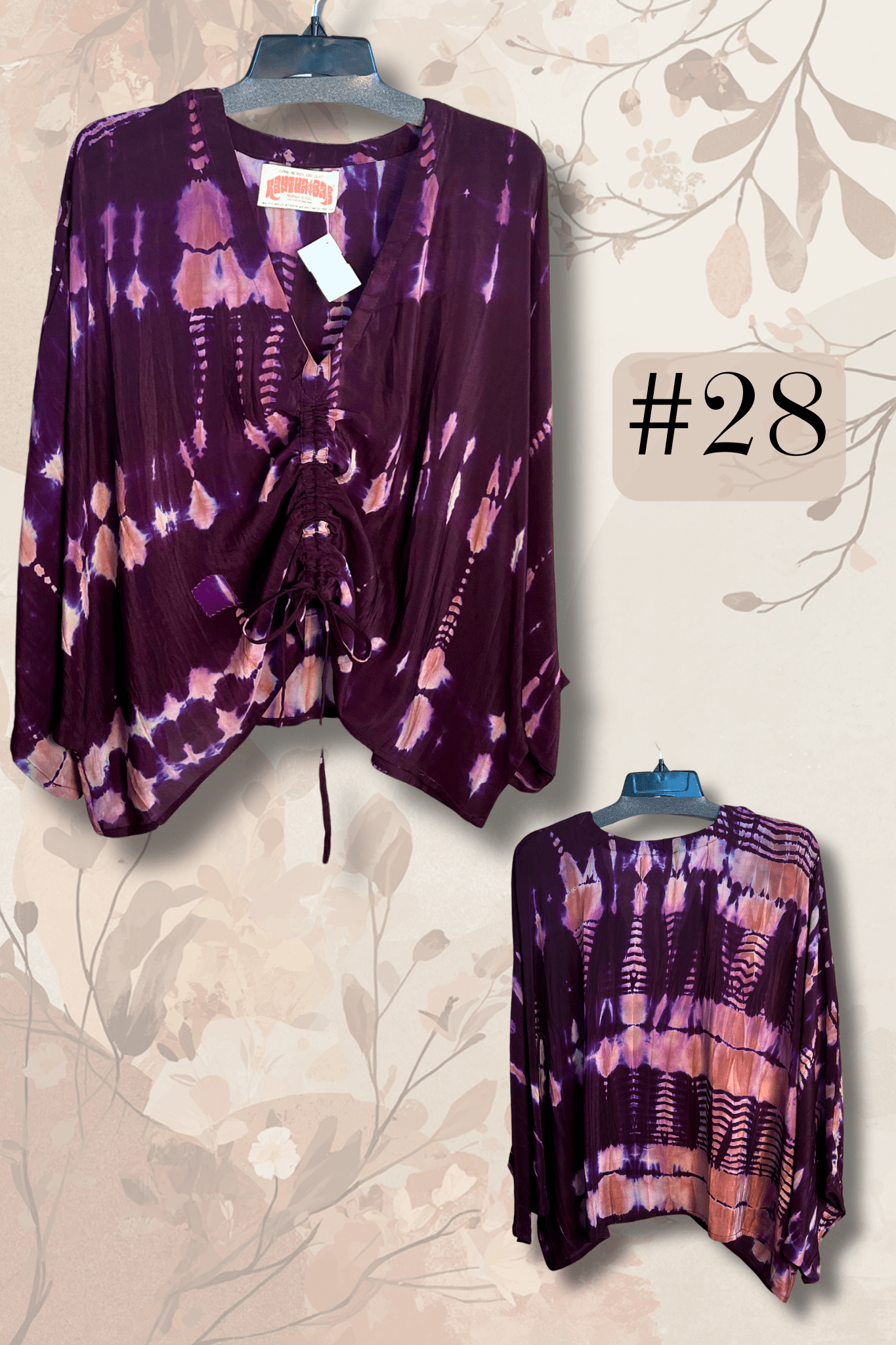 Crepe Sari Butterfly Top