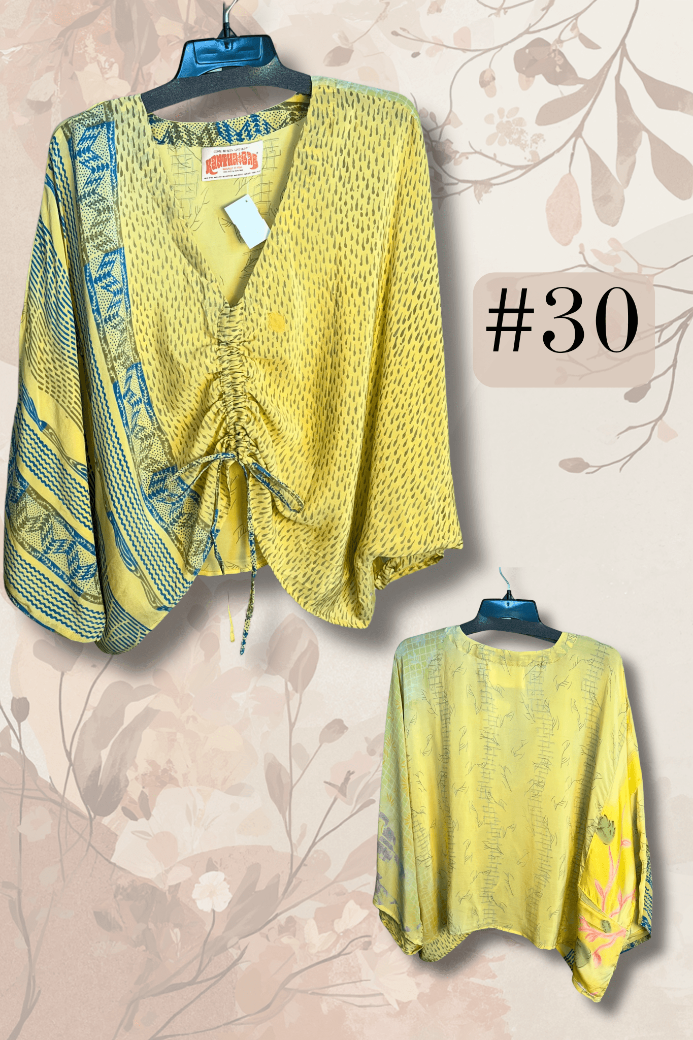Crepe Sari Butterfly Top