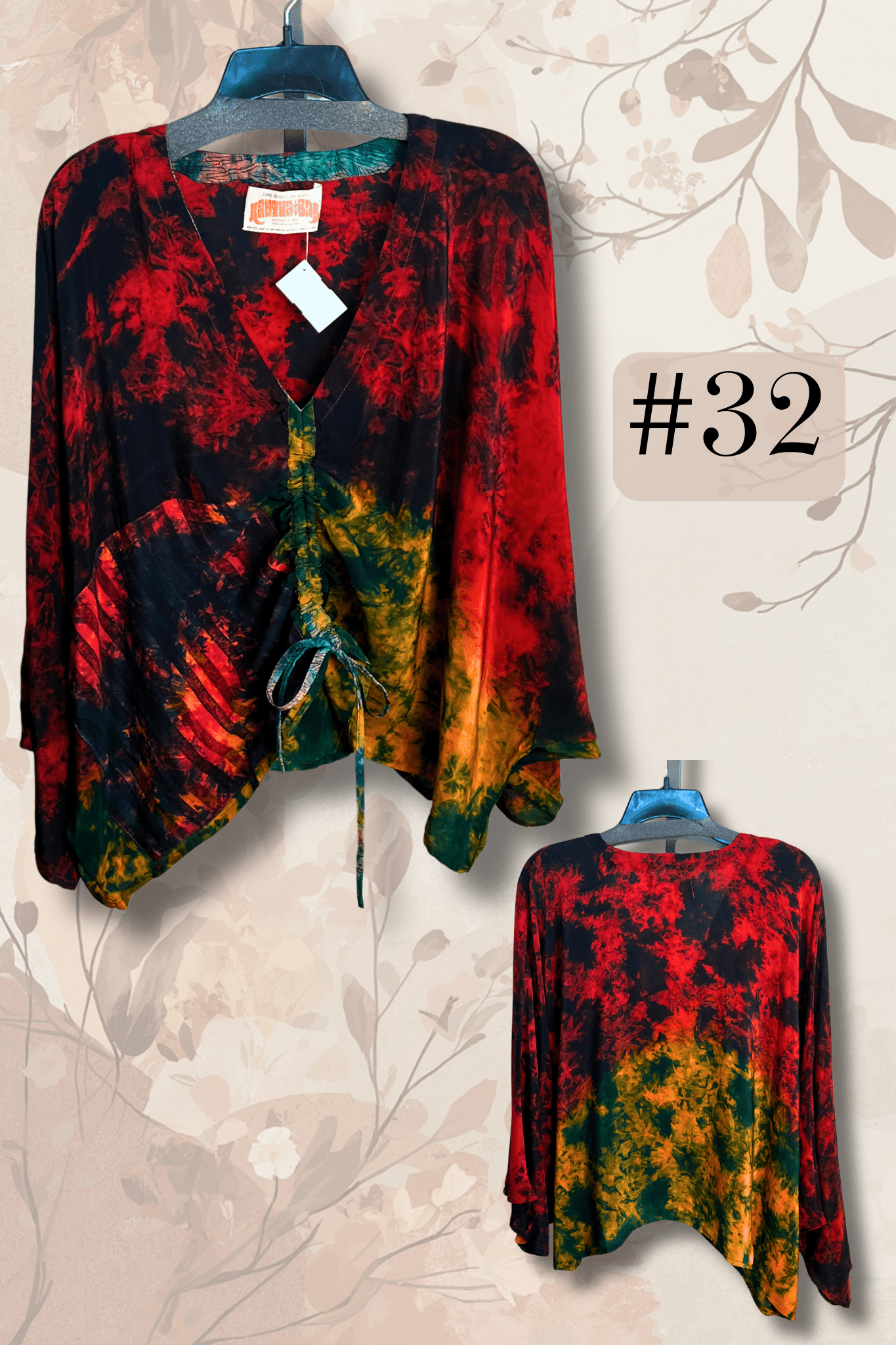 Crepe Sari Butterfly Top