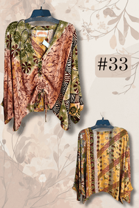 Crepe Sari Butterfly Top