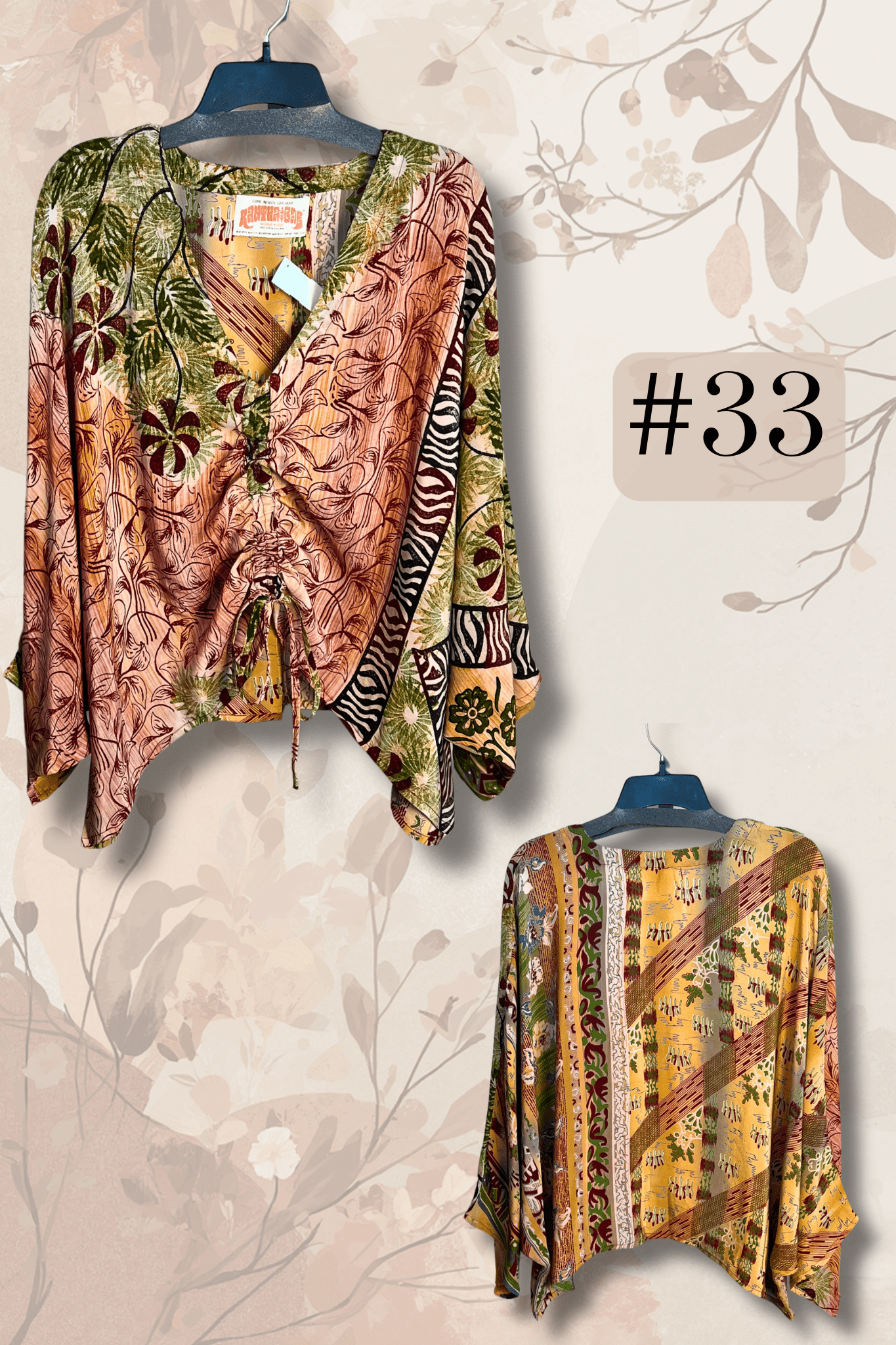 Crepe Sari Butterfly Top