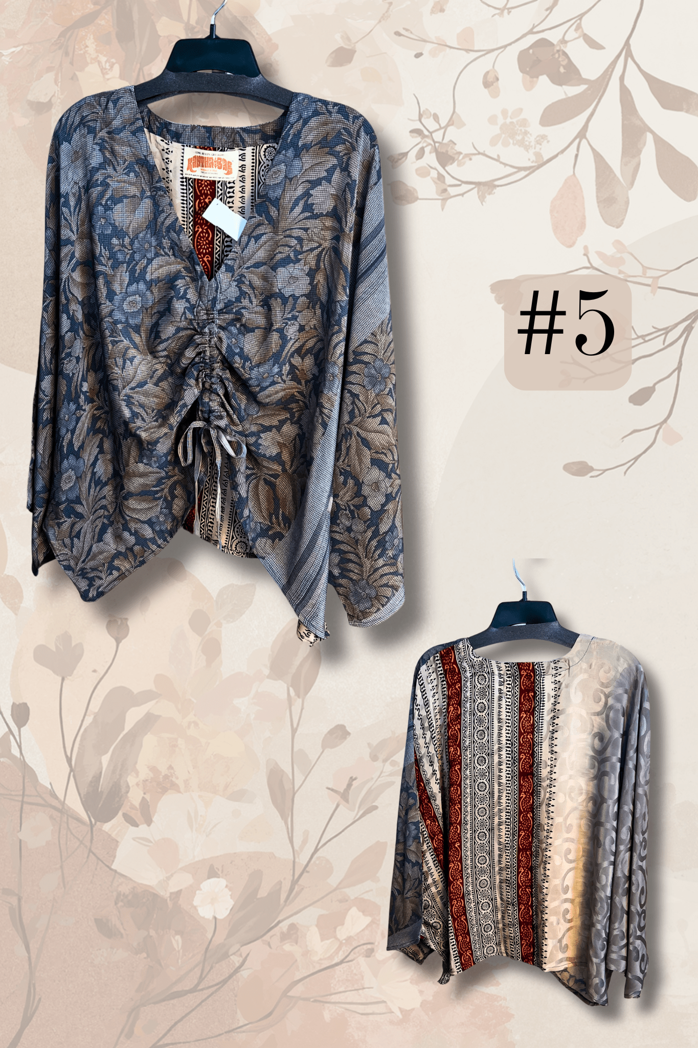 Crepe Sari Butterfly Top