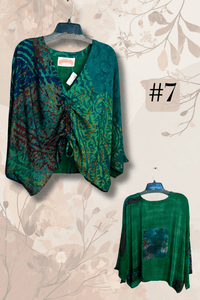 Crepe Sari Butterfly Top
