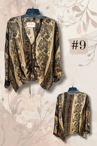 Crepe Sari Butterfly Top