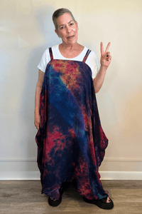 Crepe Sari Gonna Shine Maxi Dress