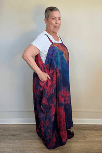 Crepe Sari Gonna Shine Maxi Dress