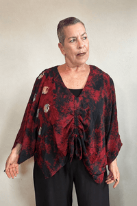 Crepe Sari Hi-Lo Butterfly Top