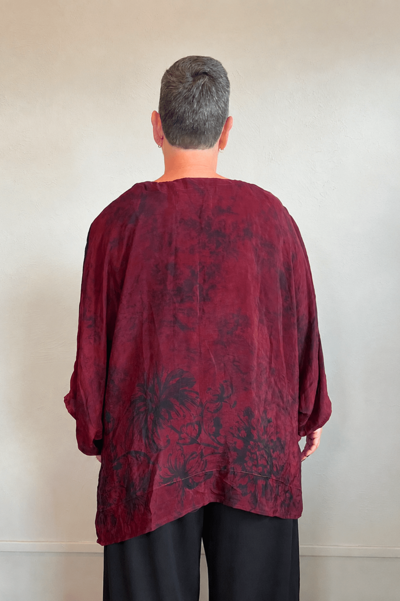 Crepe Sari Hi-Lo Butterfly Top