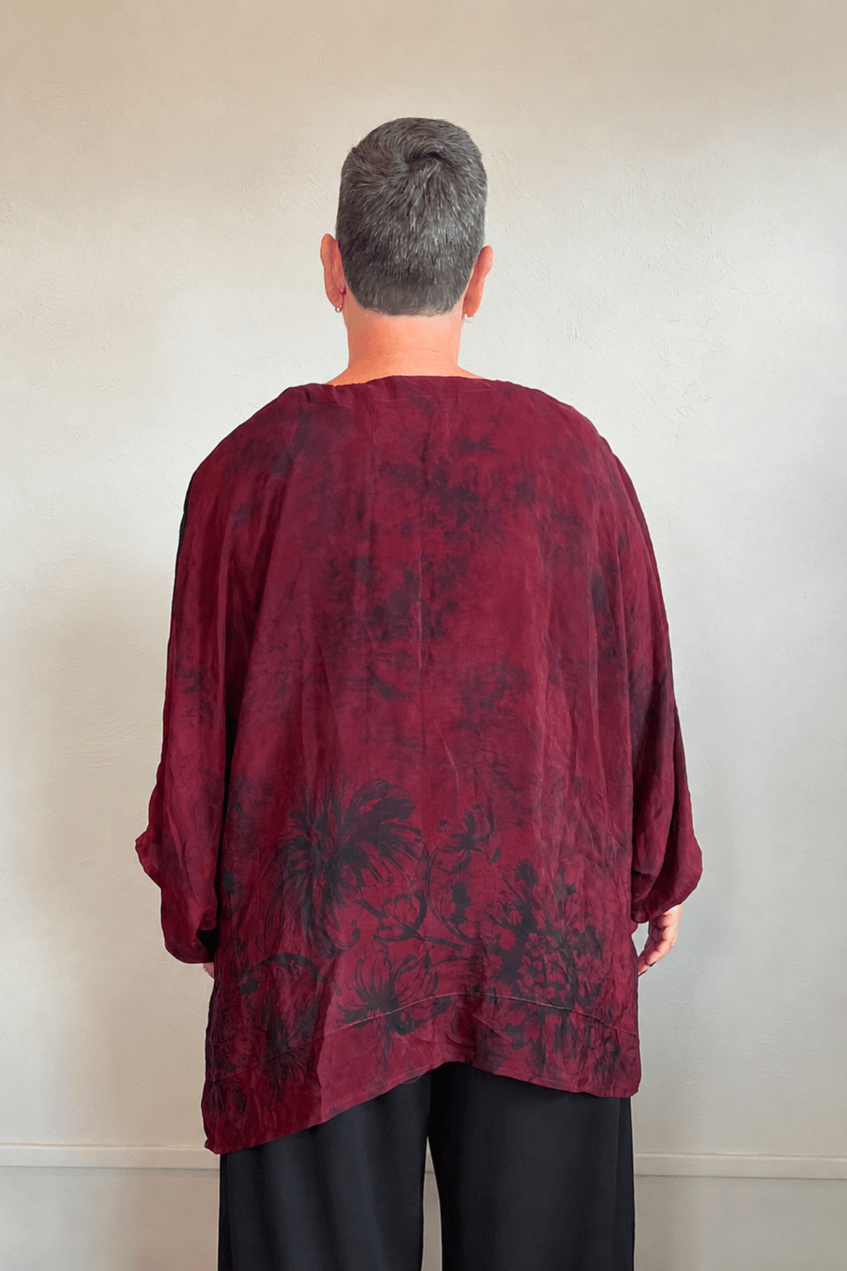Crepe Sari Hi-Lo Butterfly Top