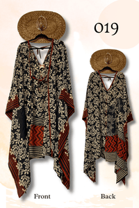 Crepe Sari Orchid Kimono