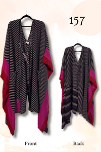 Crepe Sari Orchid Kimono