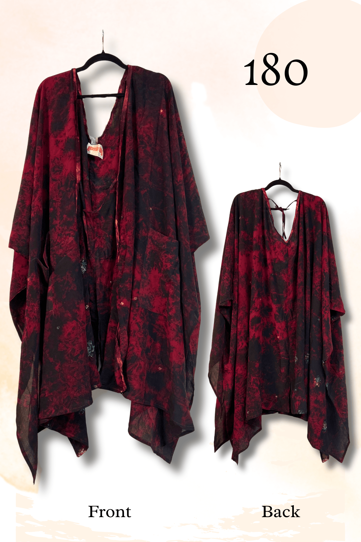 Crepe Sari Orchid Kimono