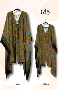 Crepe Sari Orchid Kimono