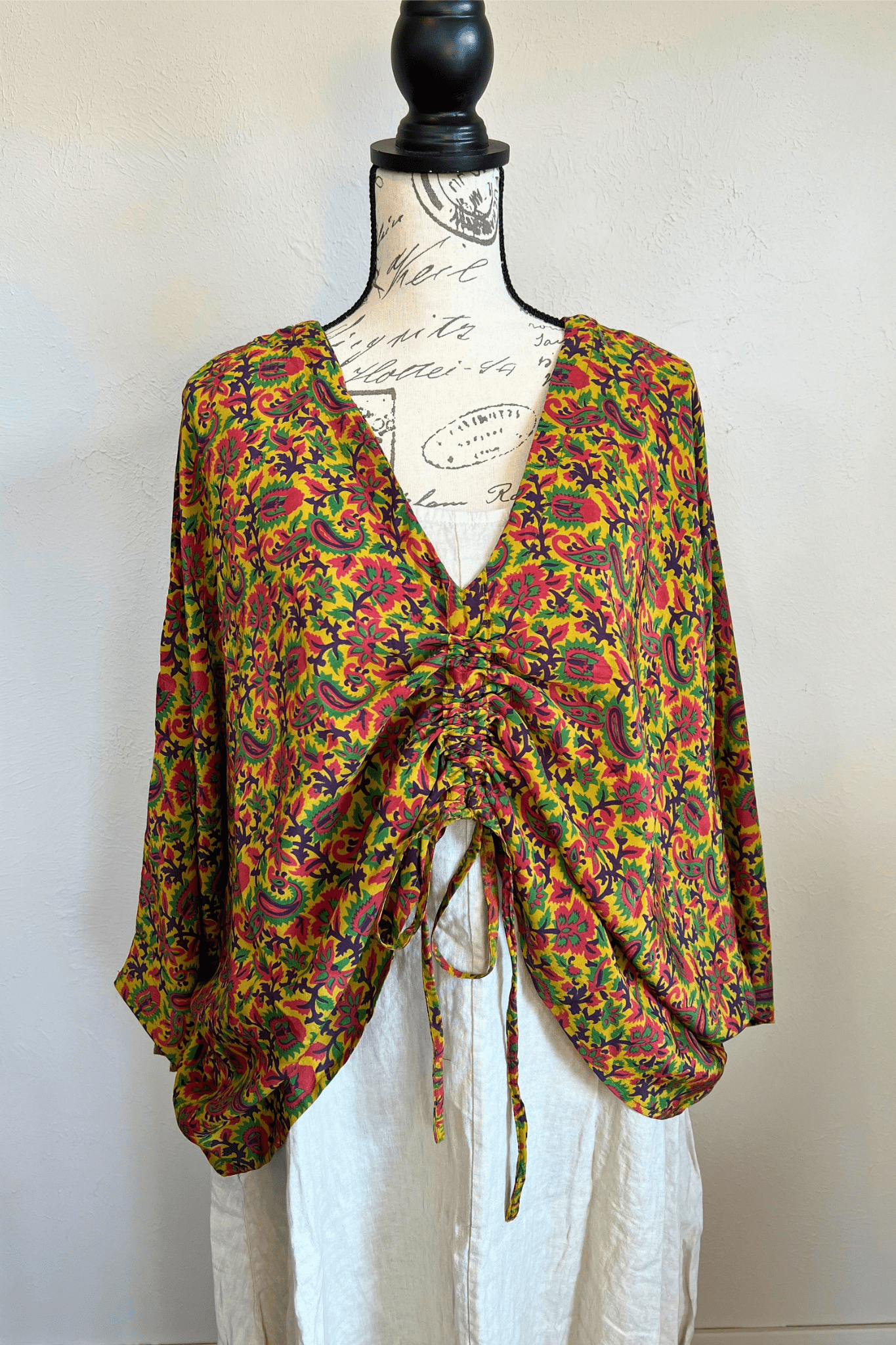 Crepe Sari Butterfly Top