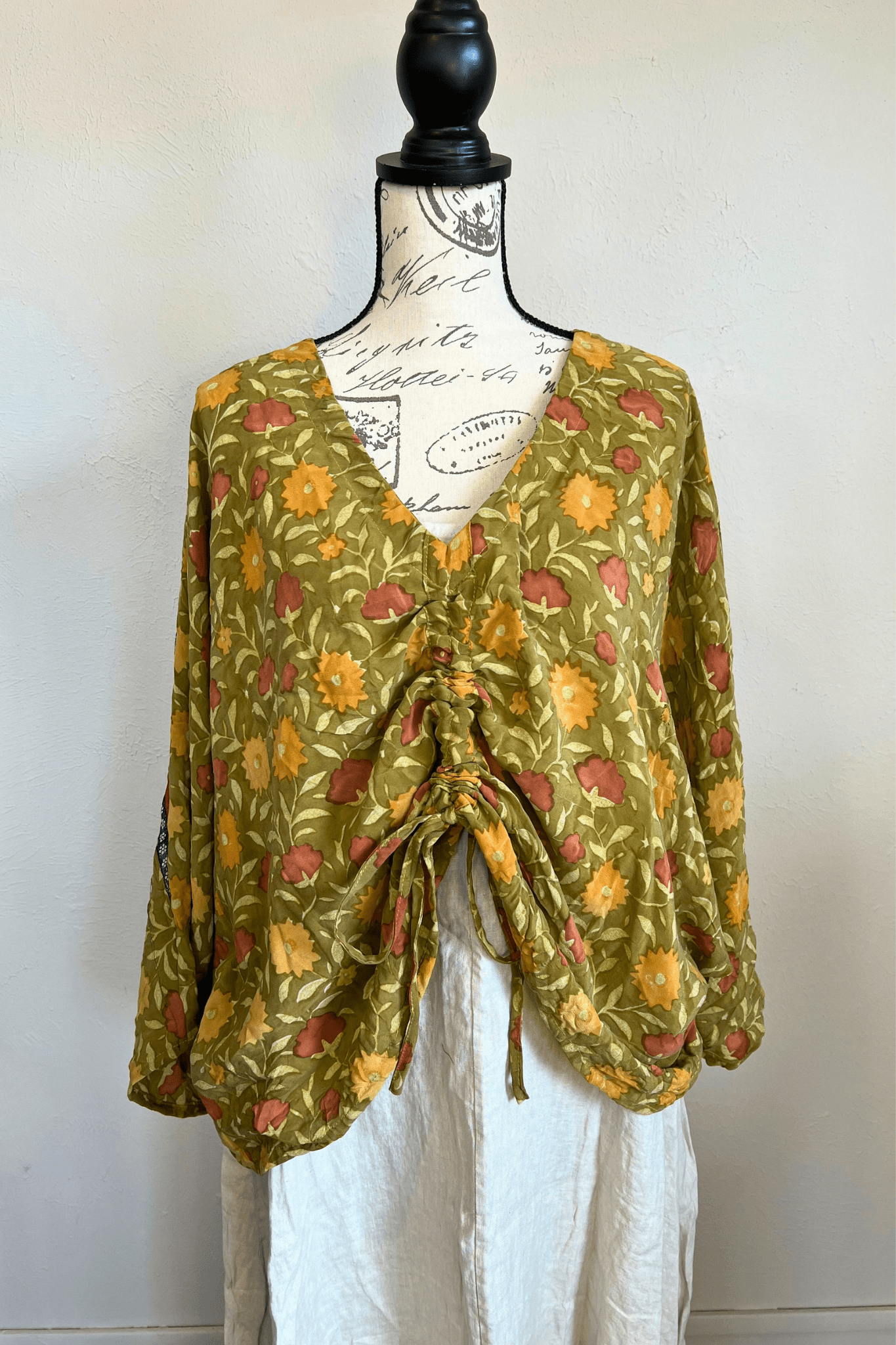 Crepe Sari Butterfly Top