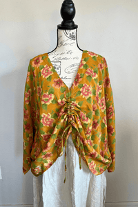 Crepe Sari Butterfly Top